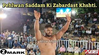 Mysore:Pehlwan Saddam Ki Zabardast Kushti.