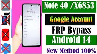 infinix note 40 frp bypass android14|infinix  x6853 google account fro bypass without pc