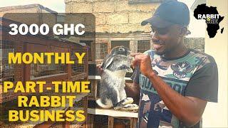 He Makes 3,000 Ghc Profit Monthly Farming Rabbits || ADANKOSIKA FARMS