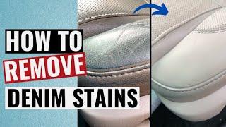 How to remove Denim or Dye Stains from car leather interior