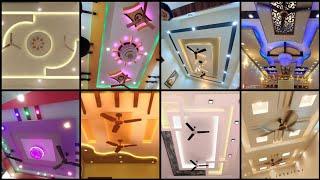 Modern False Ceiling Design With Two Fan For Living Room | Pop False Ceiling Design For Hall