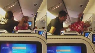 Shocking Video Shows Two Passengers Fighting on Plane Before Take-Off