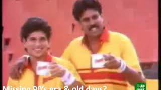 Sachin Tendulkar Kapil Dev in Boost Old Indian Doordarshan Ad