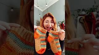 New EASY way of crocheting socks! WOW!  #crochet #crochetsocks #crochetsockspattern #shorts #gift