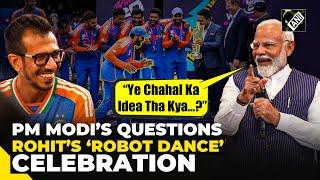 “Ye Chahal ka idea tha?” PM Modi questions Rohit Sharma about his victory ‘robot-dance’ celebration