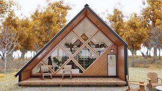 A-Frame Cabin House Design - Shipping Container House