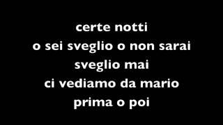 Certe notti - Ligabue con Testo