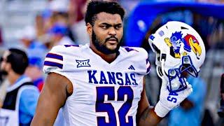 Logan Brown College Football Highlights| Kansas Tackle | NFL Draft Film