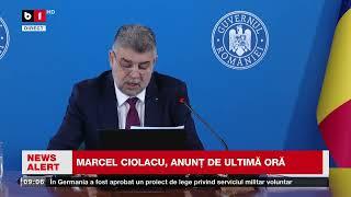 MARCEL CIOLACU, ANUNȚ DE ULTIMĂ ORĂ_Știri B1TV_7 nov. 2024