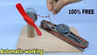 Free energy generator making with dc motor and speakers magnet || Free electricity || SB craft