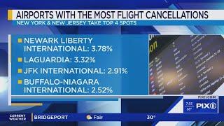 Newark Liberty International Airport has most flight cancellations in US: study