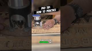 Master Wood Carving With A Router. How to practice. #woodsigns #freehandtool #woodcarving #freehand