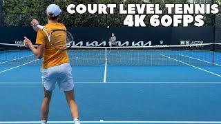 2024 Champion In The Making... | Jannik Sinner Court Level Practice 4K 60FPS