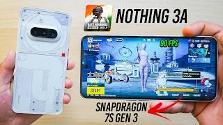 Nothing Phone 3a - BGMI Test 90 FPS  Heating & Battery Drain