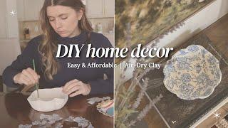 DIY home decor | EASY & AFFORDABLE decor using air-dry clay