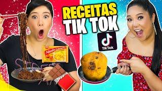 TESTANDO RECEITAS VIRAIS DO TIK TOK | Blog das irmãs