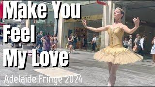 Make You Feel My Love - Ballet Busker x Shiki Violinist Street Perform in Adelaide Fringe 2024