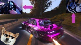 My Dog Went Drifting...Nissan Silvia Touge Run In Japan - Assetto Corsa | Thrustmaster T300 900°