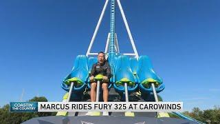 Coastin' The Country: Marcus Leshock rides Fury 325 at Carowinds amusement park