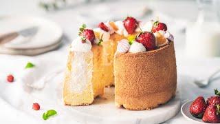 Chiffon Cake Tutorial & With Yogurt Cream Filling:; How To Solve Common Chiffon Problems