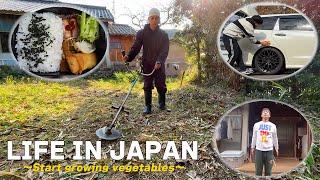 [Vlog] Working Japanese man  Starting a Vegetable Garden in My Hometown!