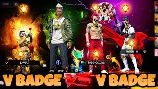 Big V Badge Youtuber Vs V Badge On Live Final Battle Open Challenge आजा Noob 1 vs 1 में !!