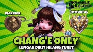 Namatin Mobile Legends tapi Chang'e Only dari Warrior sampai Mythic Immortal