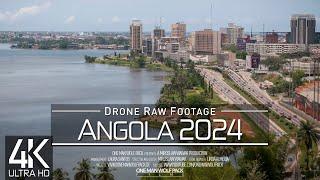 【4K】 Drone RAW Footage  This is ANGOLA 2024  Luanda  Capital City  UltraHD Stock Video