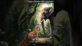 Incredible creature combo like elephant and tiger #hybrid #shorts #trending #ytshorts #animals