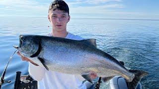 Lake Ontario Salmon Fishing (Mid-July Action)