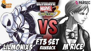 UMVC3 Parsec FT3 Set Runback - lilmonix3 VS M Rice