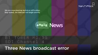 Three: Three News - Broadcast/Playout Error - [26th July 2024]