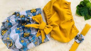 How to Sew a Baby Tube Top and Short Pant PART 2