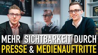 Mehr Sichtbarkeit durch Presse & Medienauftritte (Interview mit Ruben Schäfer)