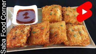 Crispy Vegetables Cheese Box Patties | Saba Food Corner #Shorts