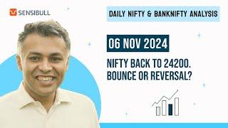 NIFTY & BANK NIFTY Analysis for Tomorrow | Stock Market Outlook | 06 November 2024, Wednesday