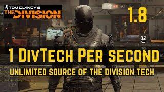 The Division 1 DivTech Per Second (Unlimited Source of Division Tech)!