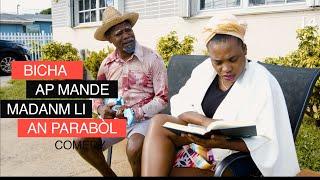 Men zen! Tonton Bicha ap Mande Madanm li an parabòl | Gwo mesaj bay #comedy #funny #humor