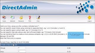 How to setup a Cron Job in DirectAdmin