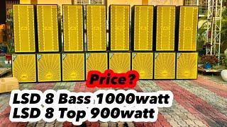 LSD 8 BASS 1000WATT 8 TOP 900WATT  WITH PRICE