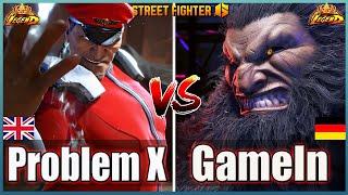 Street Fighter 6 Problem X (M Bison #1)  Vs  GameIn (AKUMA) Best Ranked MatchFightingGameWorldX