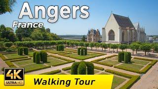 Angers, France - The old city of Anjou | Walking Tour | 4k UHD & 60 fps