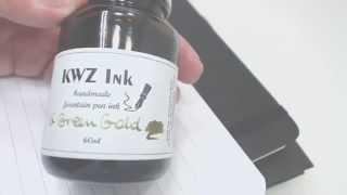 KWZ Ink Iron Gall Green Gold Fountain Pen Ink