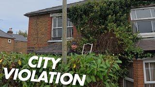 This Hedge Was a HAZARD! | Fixing an Overgrown Mess Along the Footpath And Clearing IVY!