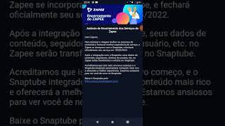 O que aconteceu com o zapee status.