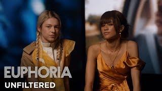 euphoria | unfiltered: zendaya and hunter schafer on rue and jules | HBO