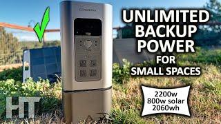 2200 Watt GENERARK Solar Generator HOMEPOWER 2 Plus Portable Battery Power Station Review