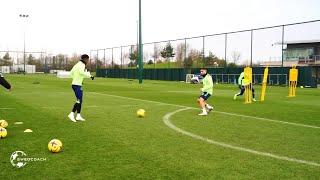 Everton FC -  Finishing Soccer drills -  Many VARIATIONS