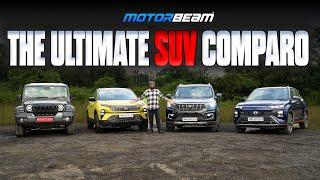 Thar Roxx vs Scorpio-N vs Harrier vs Creta! | @MotorBeam