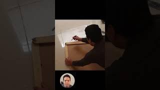 #shorts  ángulo en el rincón de la cocina en una plantilla para cortar cubiertas